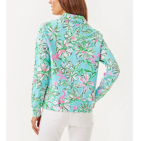 Lilly Pulitzer UPF 50+ Eleni Pullover. Size: XXL Color: Multi Sun Of A Bun - New - Picture 2 of 2